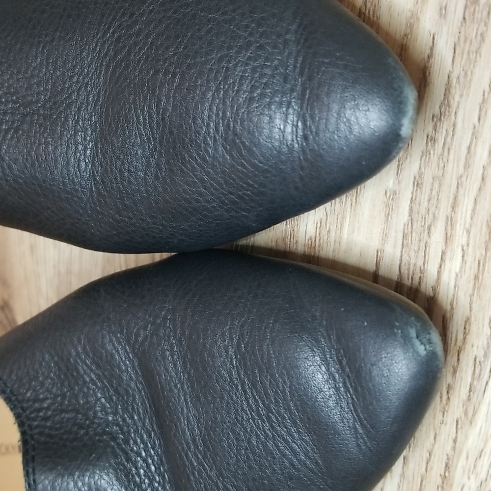 Lucky Brand Black Leather Mules Size 9 Medium - Picture 2 of 7